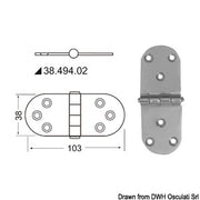 Hinges 2 mm thickness