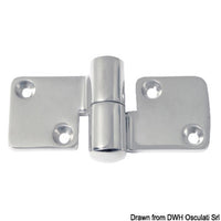 Hinge mirror polished AISI316 100x50 mm right