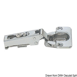 Spring hinge 15-19 mm 94x54 mm