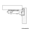 Spring hinge for Soft Close doors Half Overlay