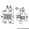 Hidden hinge 69 mm 2 pcs. package