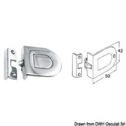 Latch with pressure opening