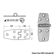 Hinges 2 mm thickness