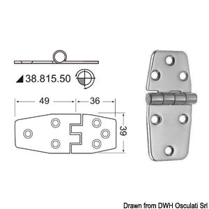 Hinges 2 mm thickness