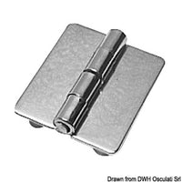 SS rectangular hinge 4 bushing 51x45 mm