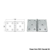 Hinges 2,5 mm