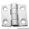Reinforced nylon hinge, white 38x38 mm