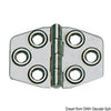 Hinge polished AISI316 68x46 mm