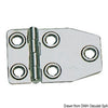 Hinge polished AISI316 73x46 mm