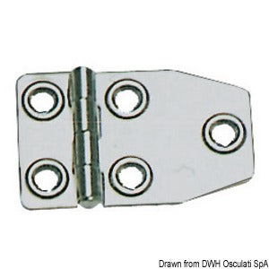 Hinge polished AISI316 73x46 mm