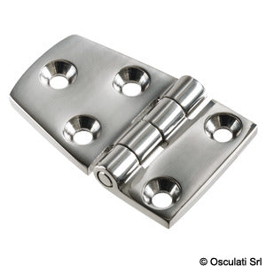 AISI316 mirror polished protruding hinge 57x38 mm