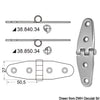 Hinge standard pin 101x27 mm