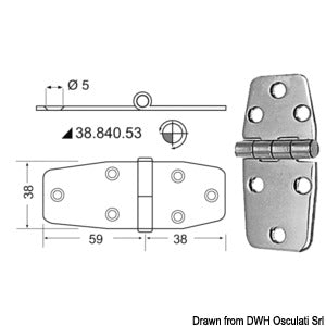 Hinges 2,5 mm