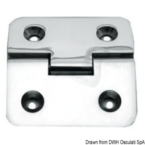 Hinge B 95° AISI316 66x66 mm