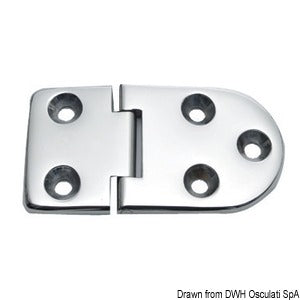 Hinge B 95° AISI316 76x40 mm