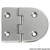 Hinge B 95° AISI316 83x65 mm