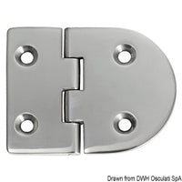 Hinge B 95° AISI316 83x65 mm