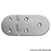 Hinge B 95° AISI316 145x65 mm