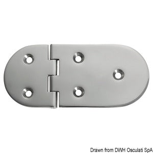 Hinge B 95° AISI316 145x65 mm