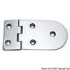 Hinge B 95° AISI316 128x65 mm