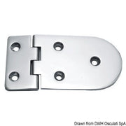 Hinge B 95° AISI316 128x65 mm