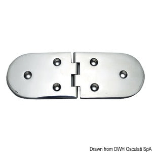 Hinge B 95° AISI316 190x65 mm