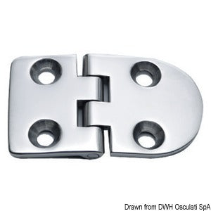 Hinge B 95° AISI316 70x40 mm