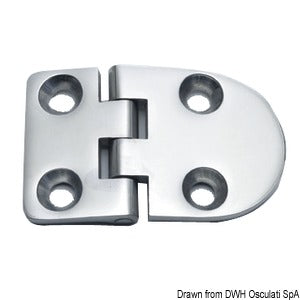 Hinge B 95% AISI316 63x40 mm