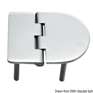 Hinge A 95% AISI316 83x65 mm