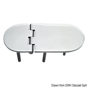 Hinge A 95% AISI316 145x65 mm