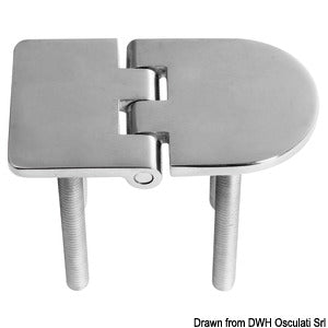 Hinge A 95% AISI316 70x40 mm