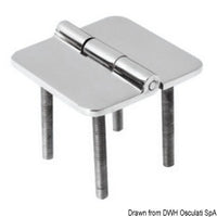 Hinge D 95% AISI316 66x66 mm