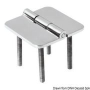 Hinge D 95% AISI316 66x66 mm