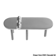 Hinge D 95% AISI316 126x40 mm