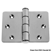 Large precision-cast hinge AISI316 38x38x76 mm