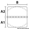 Large precision-cast hinge AISI316 63x63x127 mm