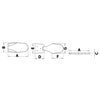 Hinge mirror-polished AISI316 70x36 mm