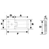 Hinge for 90° Piramid doors