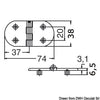 Precision-cast covered hinge
