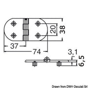 Precision-cast covered hinge