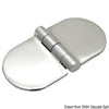 Precision-cast covered hinge