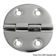 Hinge A 95% AISI316 65x65 mm