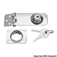 Locking hasp w/key 80x30 mm