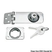 Locking hasp w/key 80x30 mm