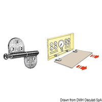 Hinges fitted with slip-off spring lock
