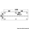 Short piano hinge