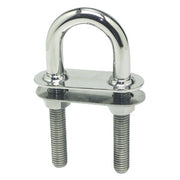 U-bolt conic fittings mirror-polished SS 100x9.5mm