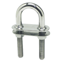 U-bolt conic fittings mirror-polished SS 120x9.5mm