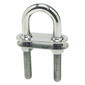 U-bolt conic fittings mirror-polished SS 120x9.5mm