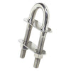 U-bolt conic fittings mirror-polished SS 120x9.5mm